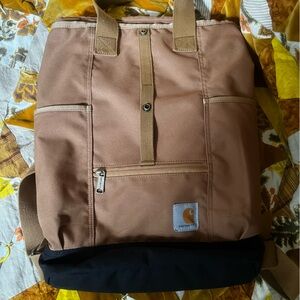 Carhartt Convertible Tote Bag with Adjustable Backpack Straps and Laptop Sleeve